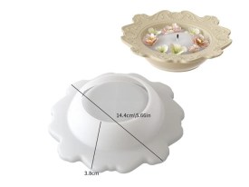Molde silicona plato hondo barroco